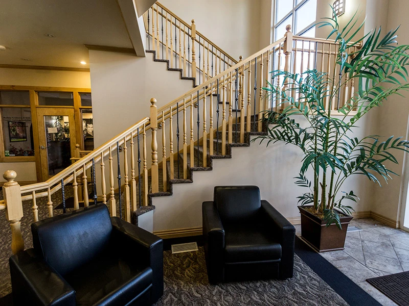 The front desk at the Rod Gleave, DMD dental office in Salt Lake City, UT